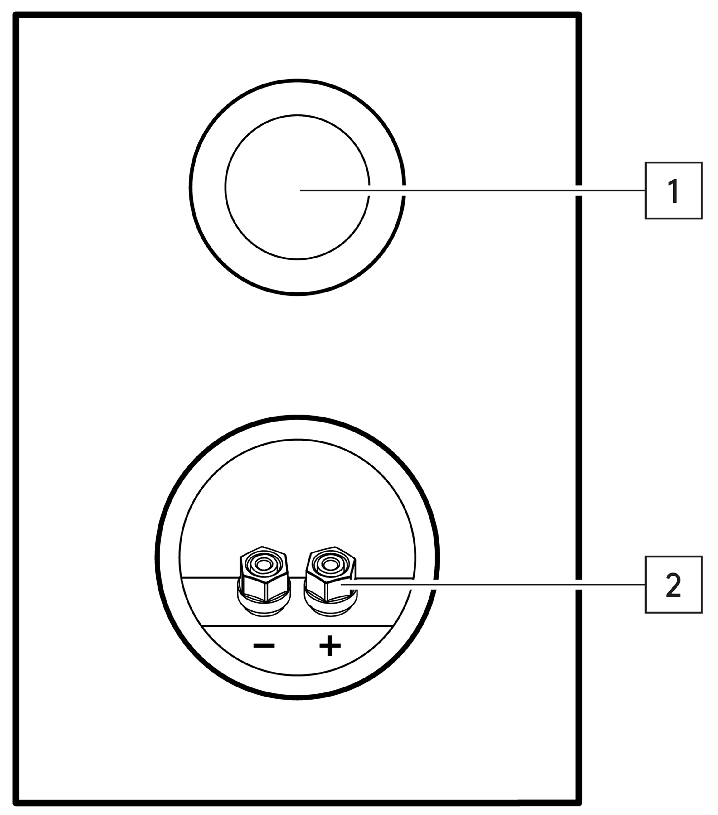 Rear panel Cambridge Audio